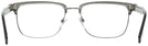 Square Silver/matte Brown Burberry 1348 Progressive No-Lines View #4