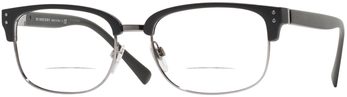 ClubMaster Matte Black Burberry 2253 Bifocal View #1