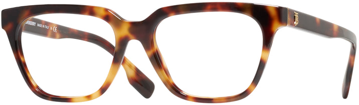Square Dark Havana Burberry 2324 Progressive No Line Bifocal View #1