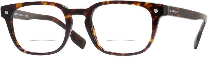 Rectangle Dark Havana Burberry 2335 Bifocal View #1