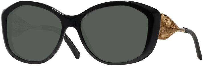 Rectangle Black Burberry 4208Q Progressive No Line Reading Sunglasses View #1