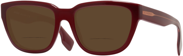 Square Bordeaux Burberry 4277 Bifocal Reading Sunglasses View #1