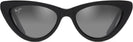 Cat Eye Gloss Black/Grey Lens Maui Jim Lychee 891 View #2