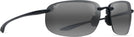 Oval Black Gloss/Neutral Grey Lens Maui Jim Ho’okipa XL 456 View #1