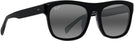 Rectangle Black Crystal Interior w/Neutral Grey Lenses Maui Jim S-Turns 872 View #1