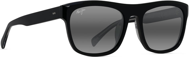 Rectangle Black Crystal Interior w/Neutral Grey Lenses Maui Jim S-Turns 872 View #1