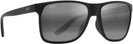 Rectangle Black/Grey Lenses Maui Jim Pailolo 603 View #1