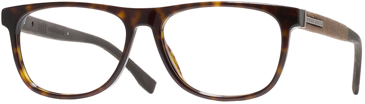 Square Dark Havana Hugo Boss 0985 Progressive No-Lines View #1