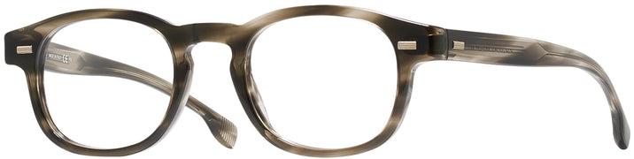 Square,Wayfarer Stripe Grey Hugo Boss 1002 Progressive No Line Bifocal View #1