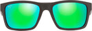 Rectangle Brown With Mint/Maui Green Maui Jim The Flats 897 View #2
