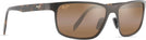 Rectangle Brushed Chocolate/HCL Lens Maui Jim Anemone 606 View #1