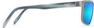Rectangle Brushed Dark Gunmetal/Blue Hawaii Maui Jim Anemone 606 View #3