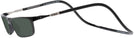Rectangle Black CliC Executive XL Progressive No Line Reading Sunglasses View #3