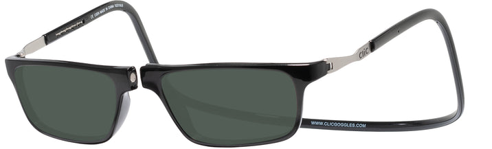 Rectangle Black CliC Executive XL Progressive No Line Reading Sunglasses View #1