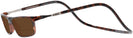 Rectangle Tortoise CliC Executive XL Bifocal Reading Sunglasses View #3