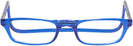 Rectangle Blue CliC Reader Single Vision Half Frame View #2