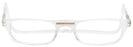 Rectangle Crystal CliC Magnetic Reading Glasses: Single Vision Half Frame View #2