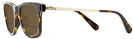 Square Dark Tortoise Coach 8279U Bifocal Reading Sunglasses View #3