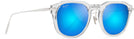 Rectangle Crystal Con Plata/Blue Hawaii Maui Jim Alika 837 View #1