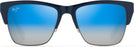 Square Navy W/ Gunmetal/dual Blue To Silver Lens Maui Jim Perico 853 View #2