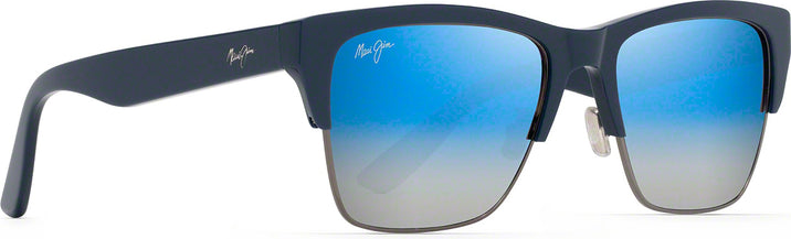 Square Navy W/ Gunmetal/dual Blue To Silver Lens Maui Jim Perico 853 View #1