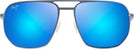 Square Dove Grey/Blue Hawaii Lens Maui Jim Shark’s Cove 605 View #2