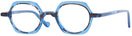 Round Blue Goo Goo Eyes 900 Single Vision Full Frame View #1