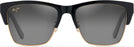 Square Gloss Black W/ Gold/Grey Lens Maui Jim Perico 853 View #2