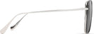 Square Gloss Black With Silver/Neutral Grey Maui Jim Tiger Lily 561 View #3