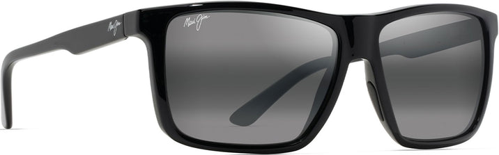 Rectangle Gloss Black/Neutral Grey Lens Maui Jim Mamalu Bay 610 View #1