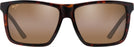 Rectangle Gloss Cherry Tortoise/HCL Bronze Lens Maui Jim Mamalu Bay 610 View #2