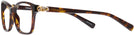 Rectangle Dark Tortoise Coach 6091B Single Vision Full Frame View #3