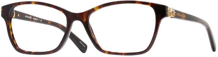 Rectangle Dark Tortoise Coach 6091B Progressive No Line Bifocal View #1