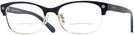 Rectangle Navy/silver Coach 6098 Bifocal View #1
