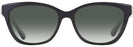 Rectangle Black Coach 6120 Progressive Reading Sunglasses w/ Gradient View #2