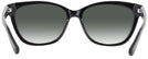 Rectangle Black Coach 6120 Progressive Reading Sunglasses w/ Gradient View #4