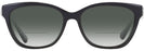 Rectangle Black Coach 6120 Bifocal Reading Sunglasses w/ Gradient View #2