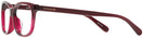 Square Transparent Burgundy Coach 6139U Single Vision Full Frame View #3