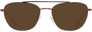 Aviator Burgundy Coach 7107 Progressive No Line Reading Sunglasses View #2