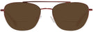 Aviator Burgundy Coach 7107 Bifocal Reading Sunglasses View #2