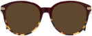 Round Burgundy/tortoise Coach 8140 Progressive No Line Reading Sunglasses View #2