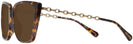 Square Dark Tortoise Coach 8256U Progressive No Line Reading Sunglasses View #3