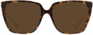Square Dark Tortoise Coach 8256U Bifocal Reading Sunglasses View #2