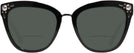 Cat Eye Black Coach 8266H Bifocal Reading Sunglasses View #2