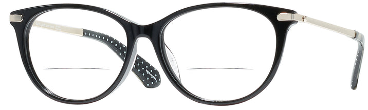 Oval Black Kate Spade Albie/F Bifocal View #1