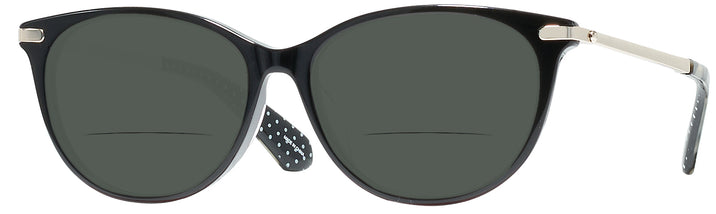 Oval Black Kate Spade Albie/F Bifocal Reading Sunglasses View #1