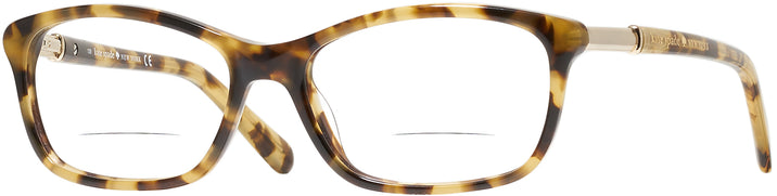 Rectangle Camel Tortoise Kate Spade Catrina Bifocal View #1