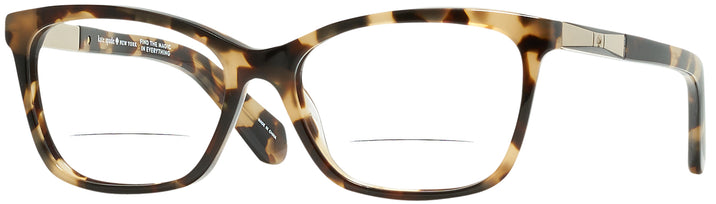 Square Dark Havana Kate Spade Kariann Bifocal View #1