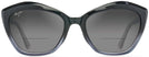 Cat Eye Black Fade/grey Lens Maui Jim Lotus 827 Bifocal Reading Sunglasses View #2