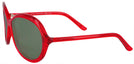 Oval Red Millicent Bryce 127 Progressive No Line Reading Sunglasses View #3